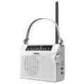 Sangean AM/FM Compact Portable Radio - White