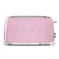Smeg Retro Style 4 Slice Toaster Extra Wide - Pastel Pink
