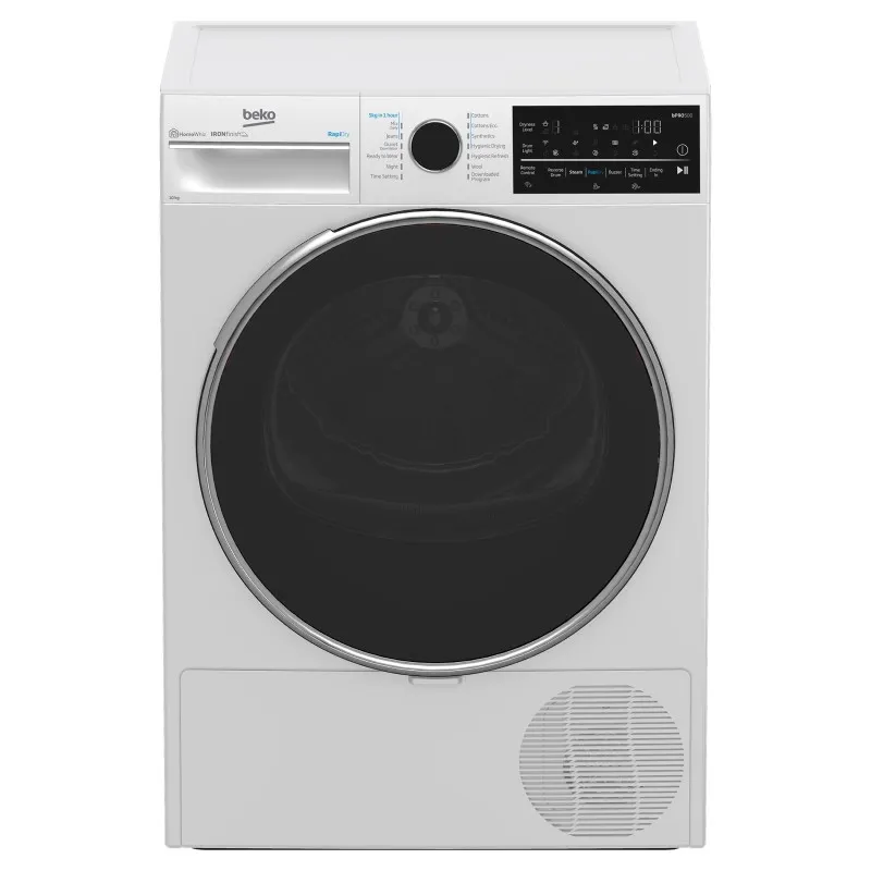 Beko 10kg Hybrid Heat Pump Dryer with Steam - BDPB104HW