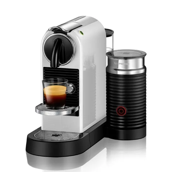 DeLonghi Nespresso Citiz and Milk Coffee Machine - White - EN267WAE