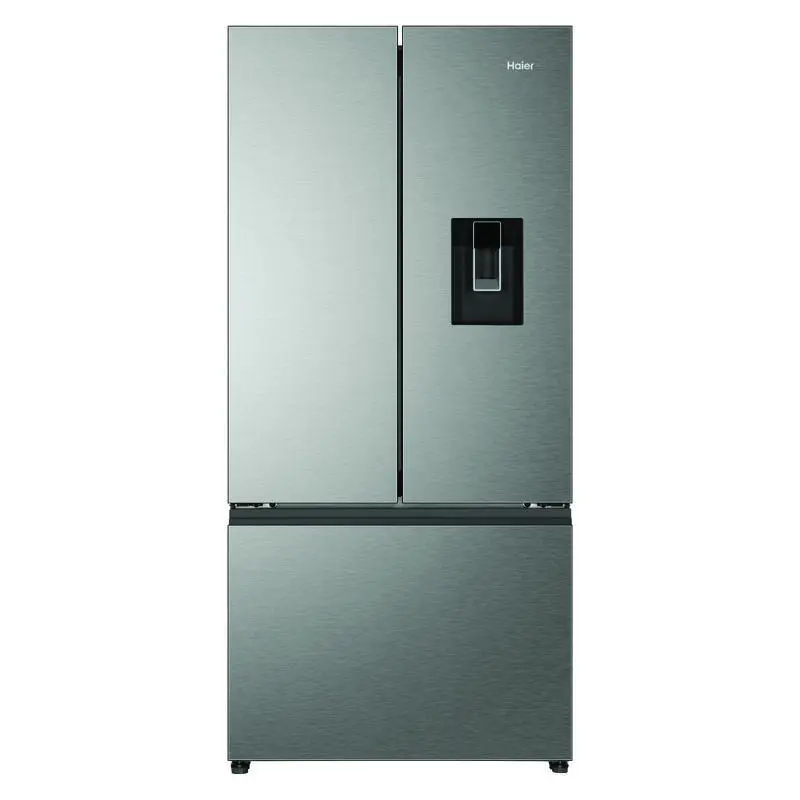 Haier 509L French Door Fridge Freezer with Water Dispenser - Satina (500 Series) - HRF510FHS