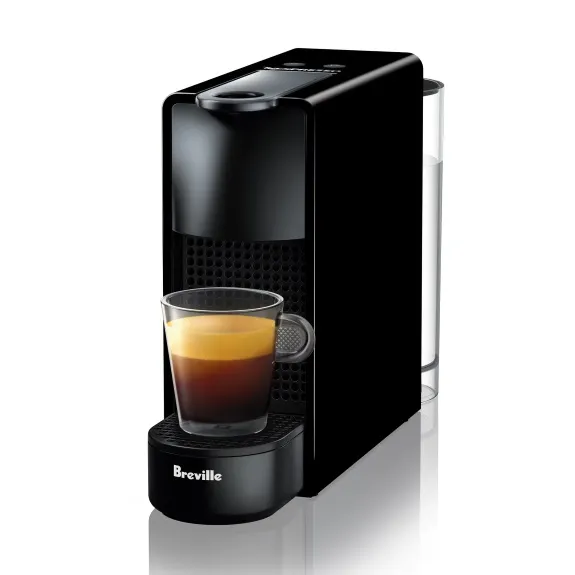 Breville Nespresso Mini Essenza Solo Coffee Machine - Piano Black - BEC220BLK