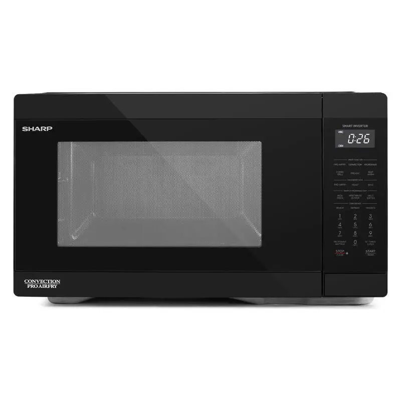 Sharp 26L Pro Airfry 1000W Convection Inverter Microwave Oven - Black - R265CVAFB