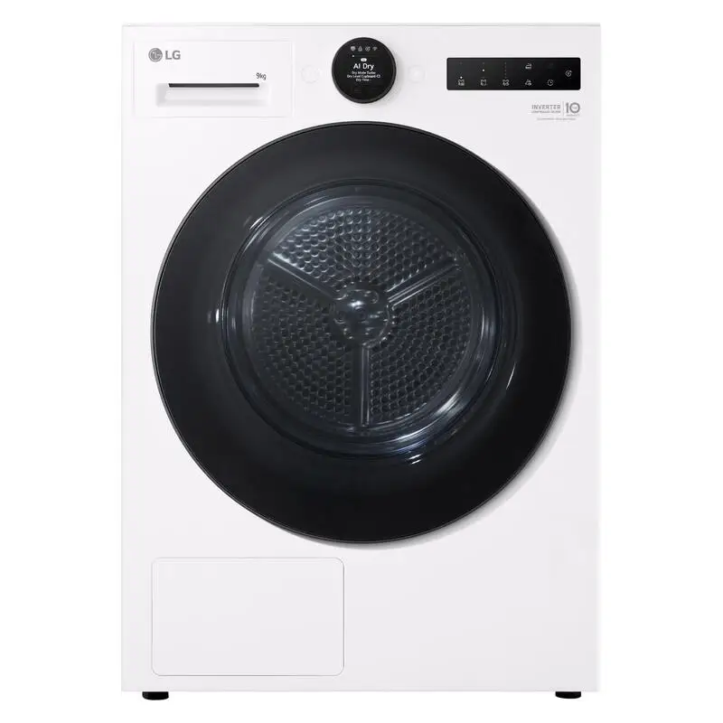 LG 9kg Series 9 AI Heat Pump Dryer - Essense White - DXH9-09W