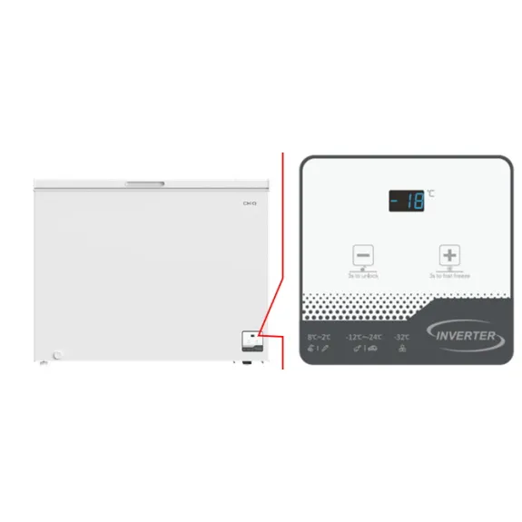 ChiQ 299 Litre Hybrid Chest Freezer - CCF299WE