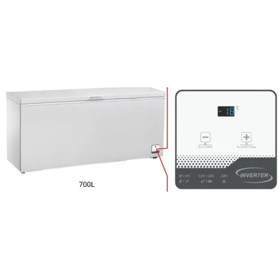 ChiQ 700 Litre Hybrid Chest Freezer - CCF700WE