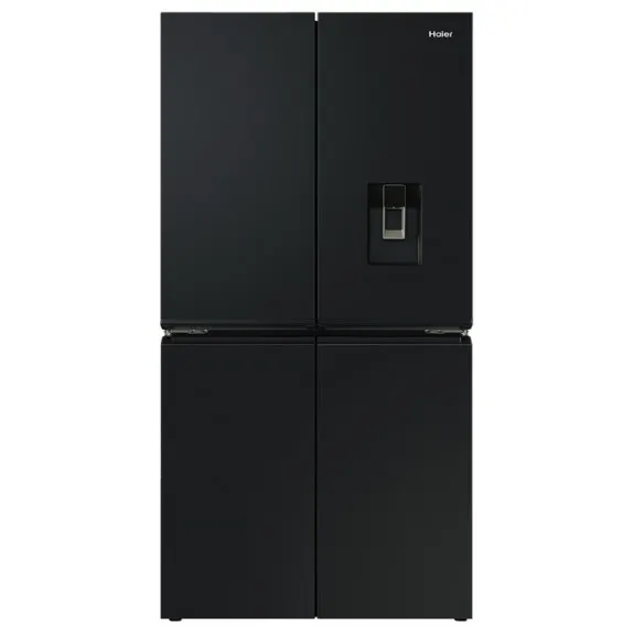Haier 623L Quad Door Fridge Freezer with Ice & Water Dispenser - Black (600 Series) - HRF680YPC