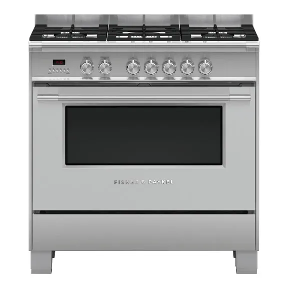 Fisher & Paykel 90cm Series 7 Classic 5 Burner Dual Fuel Cooker - OR90SCG2X1