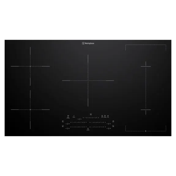 Westinghouse 90cm 5 Zone Induction Cooktop - Black Glass - WHI955BD