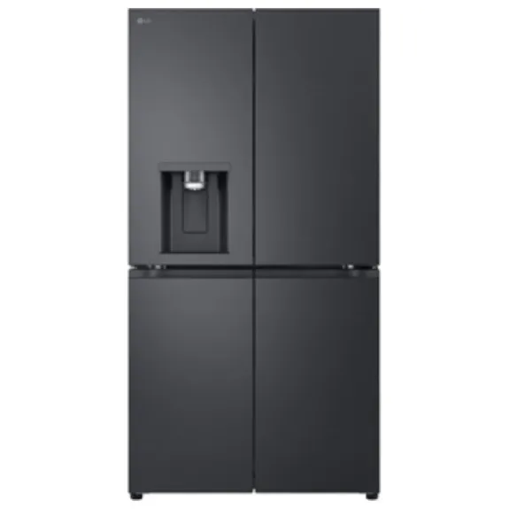 LG 638 Litre French Door Refrigerator - Matte Black - GF-D700MBLC