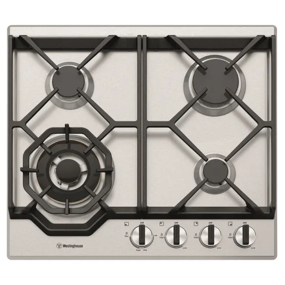 Westinghouse 60cm Gas Cooktop - Stainless Steel - WHG648SC