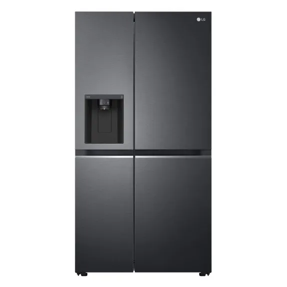 LG 635 Litre Side By Side Fridge - Matte Black - GS-L600MBL