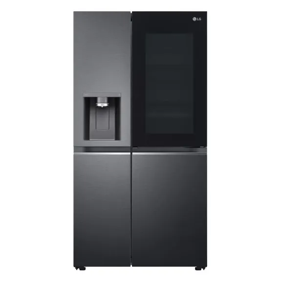 LG 635 Litre Side By Side Fridge - Matte Black - GS-V600MBLC