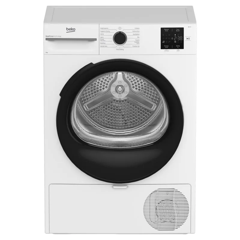 Beko 8kg Sensor Controlled Heat Pump Tumble Dryer - White - BDPB8010W
