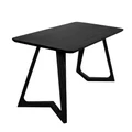 Black Kantet Dining Table 150 cm - Rectangular