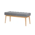 Royal Blue Fabric Bench by Alteri Designs