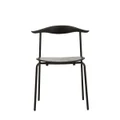 Replica CH88 Stacking Chair by Hans Wegner - Black Frame and Black Seat