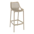 Air Bar Stool 75cm Taupe by Siesta - Made in Europe