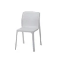 Replica Net Plastic Chair (No Arms) - White