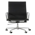 Replica Charles Eames style Leather Office Chair - High Back with Arms