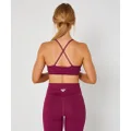 Core Strappy Sports Bra (Berry) by OneMoreRep