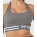 Core Support Sports Bra (Grey) by OneMoreRep