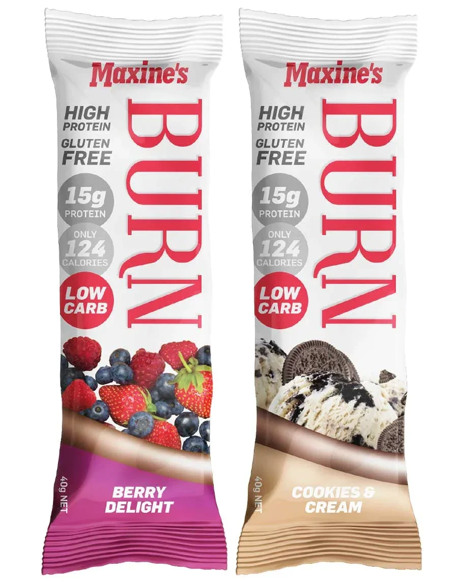 Burn Protein Bars (Single) by Maxine's (Bundle)