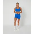 Core Strappy Sports Bra (Electric Blue) by OneMoreRep