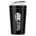 Black Steel Shaker (600ml) by Optimum Nutrition x Nutrition Warehouse
