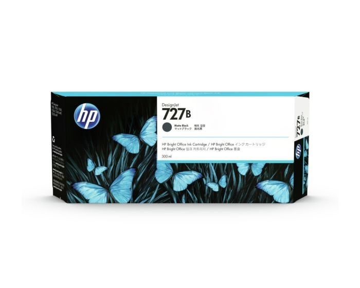 Genuine Matte Black HP 727B 3WX19A DesignJet Ink Cartridge 300-ml
