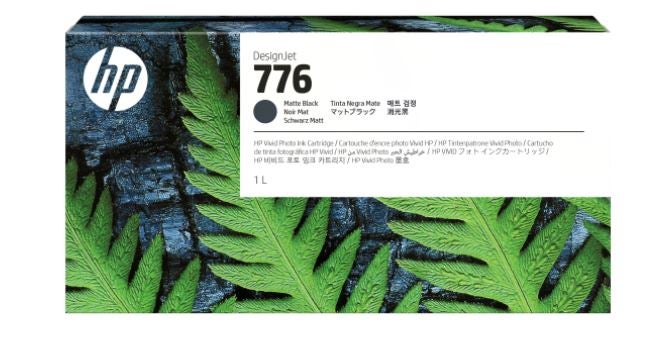 Genuine Matte Black HP 776 1XB12A DesignJet Ink Cartridge 1-Liter