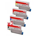 Genuine 8 Pack OKI MC860 Toner Cartridge Bundle (44059237-44059240)