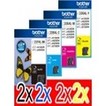Genuine 8 Pack Brother LC-237XL, LC235XL Ink Cartridge Bundle (2BK, 2C, 2M, 2Y)