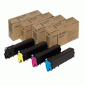 Genuine 4 Pack Kyocera FS-C5020N/C5030N/C5025 Toner Cartridge Bundle (TK-510K,C,M,Y)