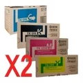 Genuine 8 Pack Kyocera TK-594 Toner Cartridge Bundle (2BK, 2C, 2M, 2Y)