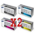 Genuine 8 Pack Samsung CLP-415/CLX-4170/4195/Xpress C1810W/C1860FW Toner Cartridge Bundle (CLT-K504S, CLT-C504S, CLT-M504S, CLT-Y504S)