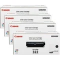 Genuine 4 Pack Canon LBP9100CDN Toner Cartridge Bundle (CART-322BK,C,M,Y)