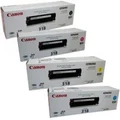 Genuine 4 Pack Canon LBP7200CDN/LBP7680CX Toner Cartridge Bundle (CART-318BK, C, M, Y)