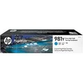 Genuine Extra High Yield Cyan HP 981Y PageWide Ent Color 556/586 Ink Cartridge 16K Pages
