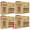 Genuine 8 Pack Kyocera ECOSYS P5026/M5526 Toner Cartridge Bundle (TK-5244K,C,M,Y)
