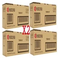 Genuine 8 Pack Kyocera ECOSYS P5021/M5521 Toner Cartridge Bundle (TK-5224K,C,M,Y)