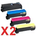Compatible 8 Pack FS-C5400DN/P7035CDN Kyocera FS-C5400DN/P7035CDN Toner Cartridge Bundle (TK574K,C,M,Y)