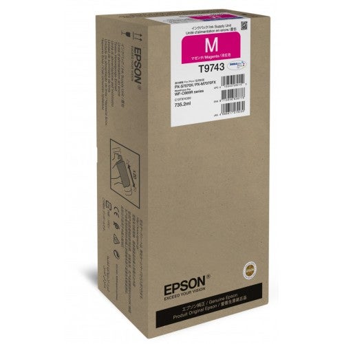 Genuine High Yield Magenta Epson T9743 WF-C869R Ink Pack Cartridge 84K Pages