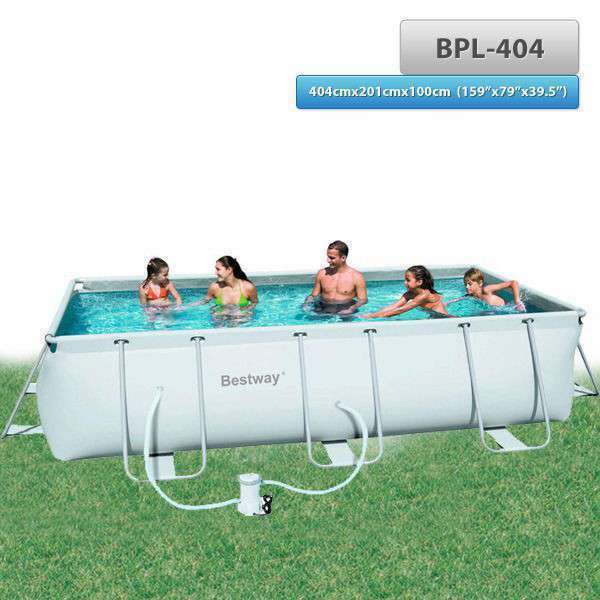 Bestway Above Ground Steel Frame Swimming Pool 159"x79"x39.5"