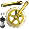 Alloy Fixie Single Speed Crankset With BB 48 Teeth 170mm Gold