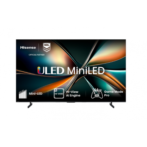 75U6QAUPRO Hisense 75 INCH U6QAU PRO ULED MiniLED 4K Smart TV (2025) (