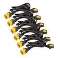 APC - Power cable - IEC 320 EN 60320 C13 - IEC 320 EN 60320 C14 - 1.22 m - black (pack of 6 ) #AP8704S-WW