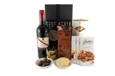 Chocolates and Red Gift Basket