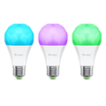 Nanoleaf Essentials Matter E27 Smart Bulb - Thread & Matter-Enabled Smart LED Light Bulb - White and Color (3 Pack) - HQX02B/A