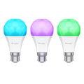 Nanoleaf Essentials Matter B22 Smart Bulb - Thread & Matter-Enabled Smart LED Light Bulb - White and Color (3 Pack) - HQWY2B/A